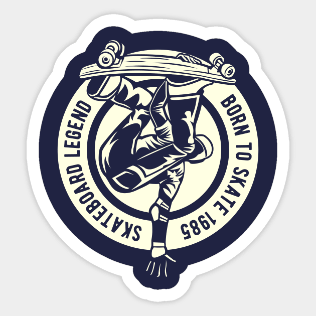 Skateboard Legend Sticker by lionkingdesign